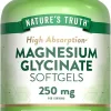Magnesium Glycinate, High Absorption 250mg - 60 Softgels